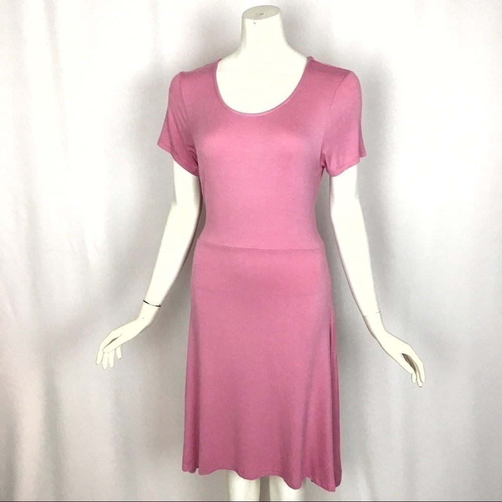 NWT Alison Andrew Dress Women’s Mauve Pink Short Sleeve Size Medium
